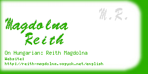 magdolna reith business card